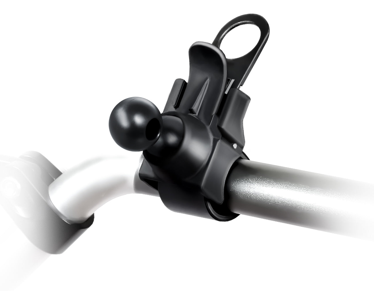 RAM® EZ-Strap™ Rail Mount with Double Ball Adapter