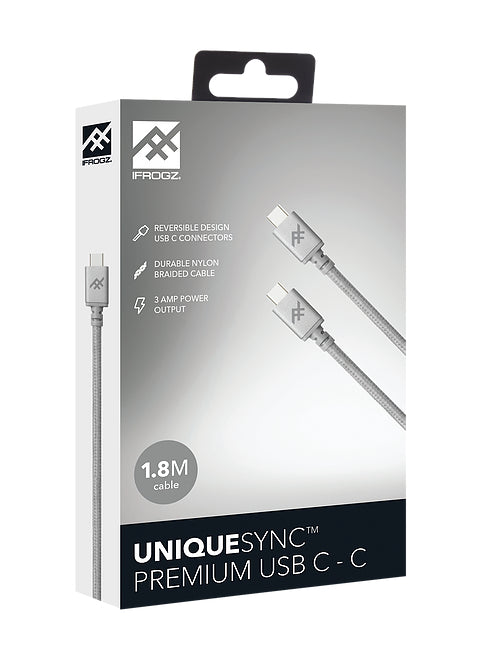 Zagg iFrogz USB-C To USB-C Nylon Braided Cable 1.8M