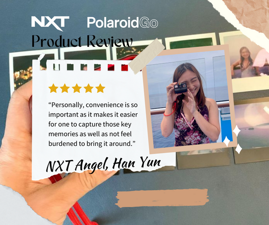 Weekend Sailing with Polaroid Go Black with NXT Angel Han Yun