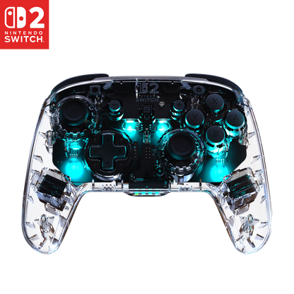 Turtle Beach Afterglow™ Wireless RGB Gaming Controller – Clear for Nintendo Switch™ 2