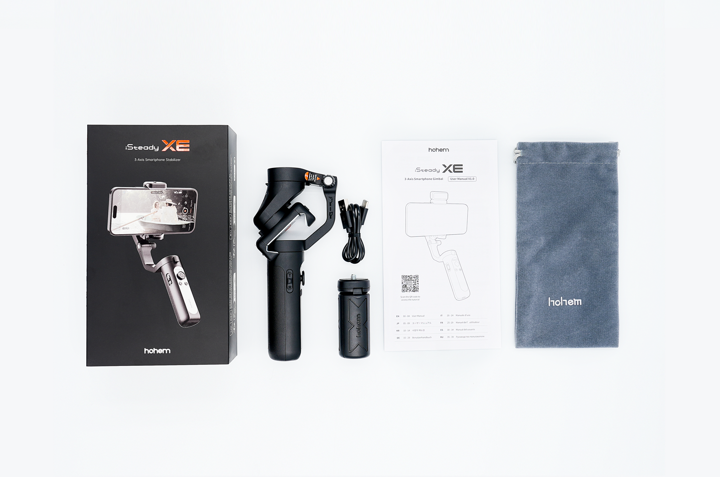 Hohem iSteady XE Black 3-Axis Palm Smartphone Gimbal