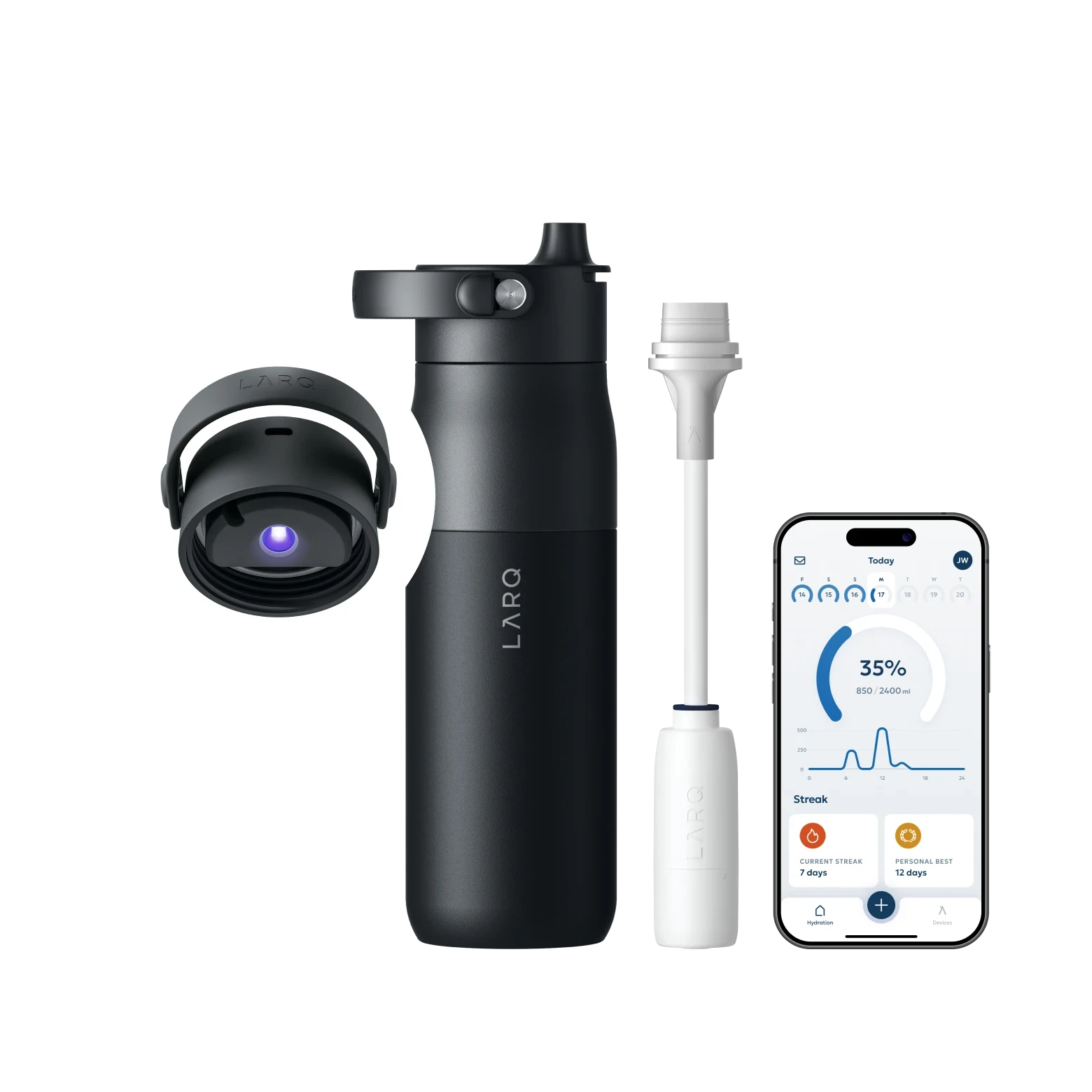 LARQ Bottle PureVis 2 Self-Cleaning 680mL & 1000mL