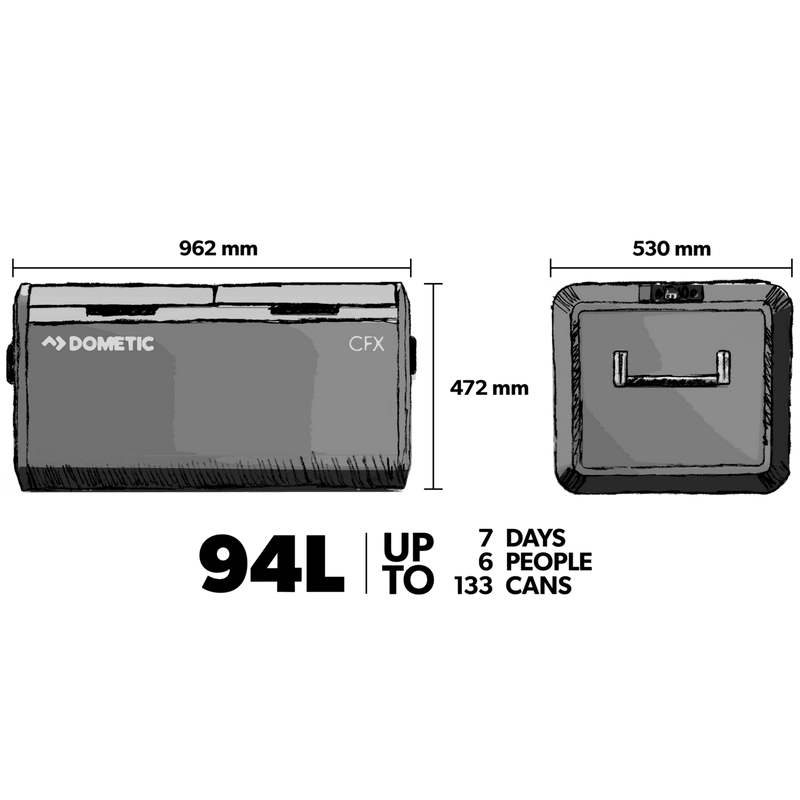 Dometic 95DZ AC/DC Compressor Cooler (EU/UK)