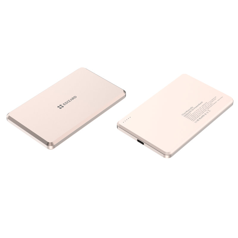 Edizard EZ Max Safe Power Bank (5000mAh & 10000mAh) - Black, Gold, Silver