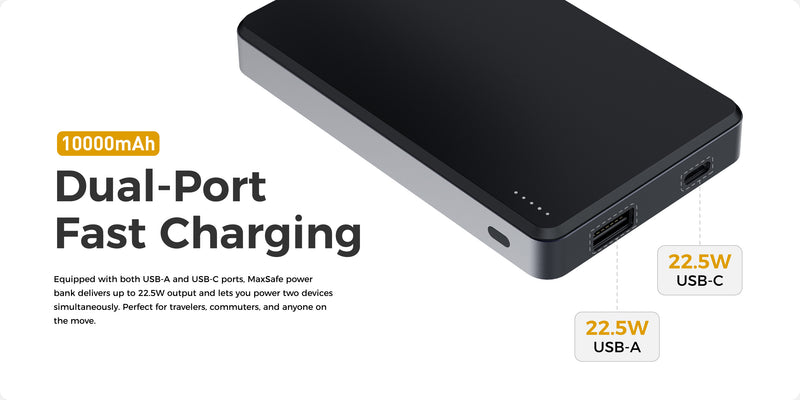 Edizard EZ Max Safe Power Bank (5000mAh & 10000mAh) - Black, Gold, Silver