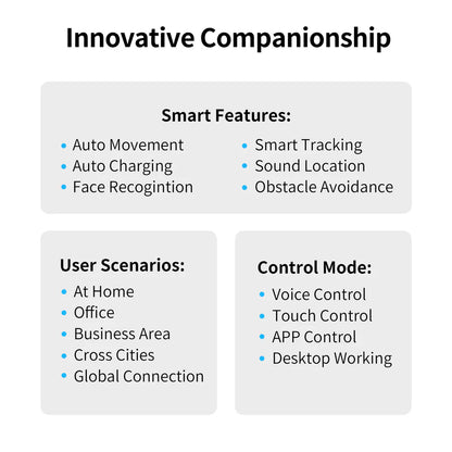 Enabot EBO X Smart Home Companion Robot with Alexa Built-in
