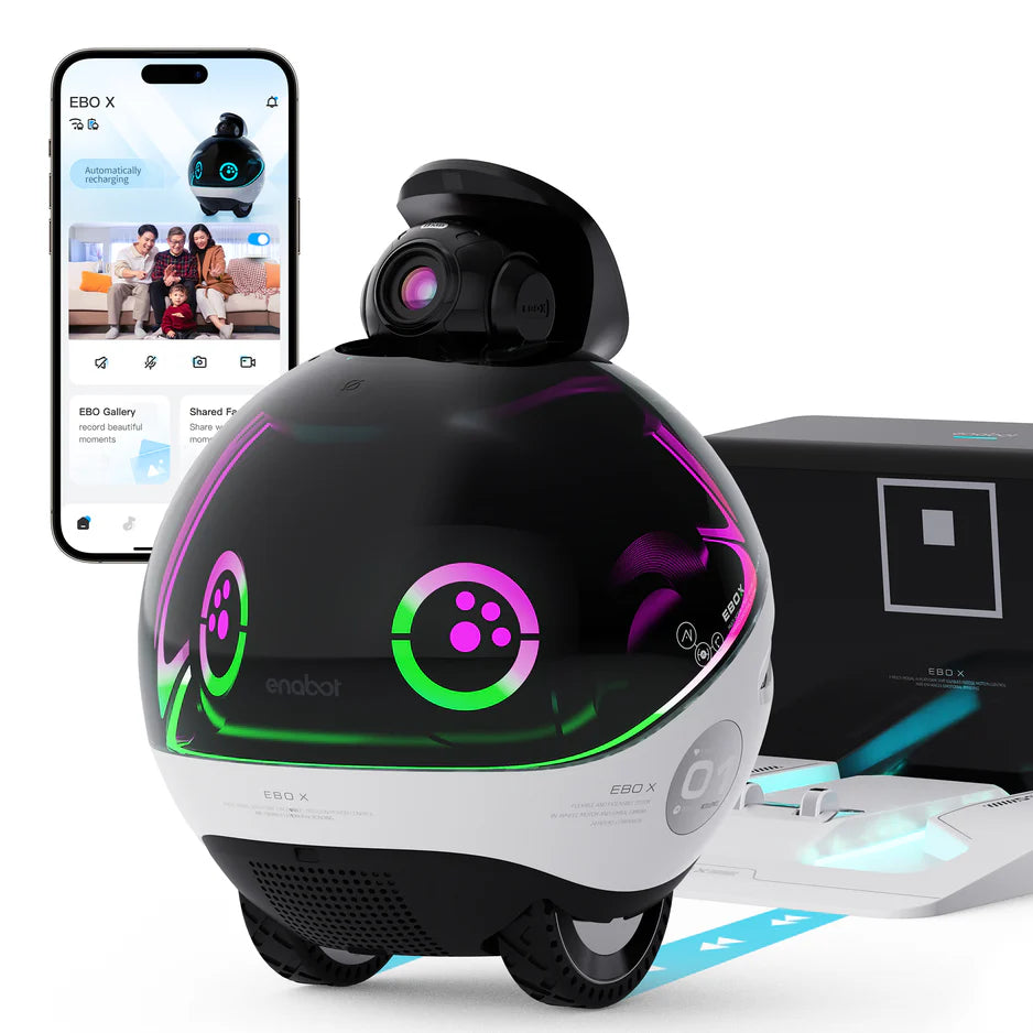 Enabot EBO X Smart Home Companion Robot with Alexa Built-in