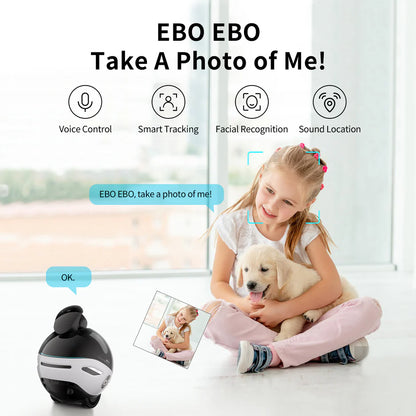 Enabot EBO X Smart Home Companion Robot with Alexa Built-in