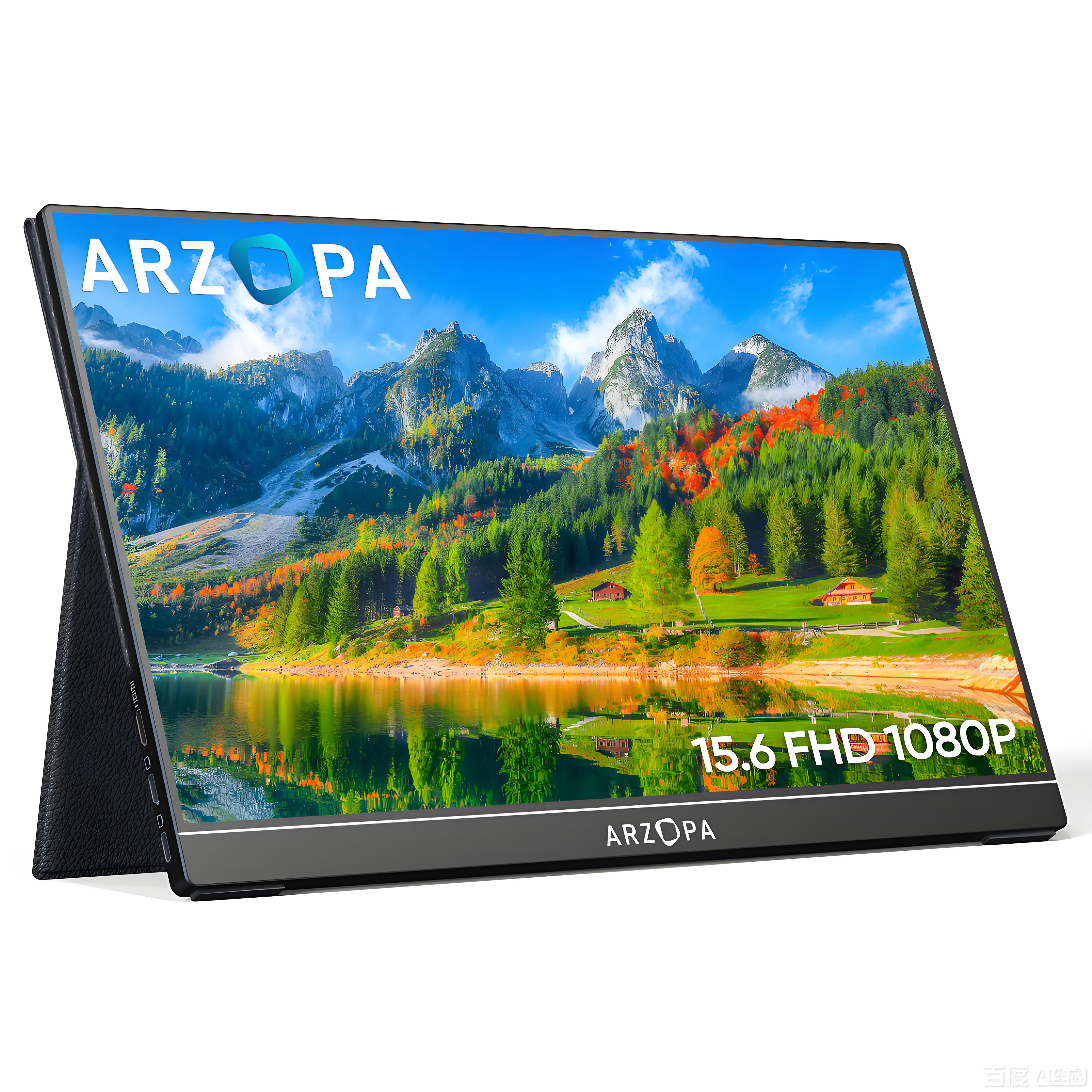 Arzopa AR-A1 GAMUT 15.6" FHD Portable Monitor | IPS 1920*1080P | Freq 60hz | Type-C & HDMI | w/ Smart Cover