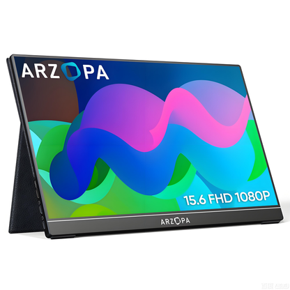 Arzopa AR-A1 GAMUT 15.6" FHD Portable Monitor | IPS 1920*1080P | Freq 60hz | Type-C & HDMI | w/ Smart Cover