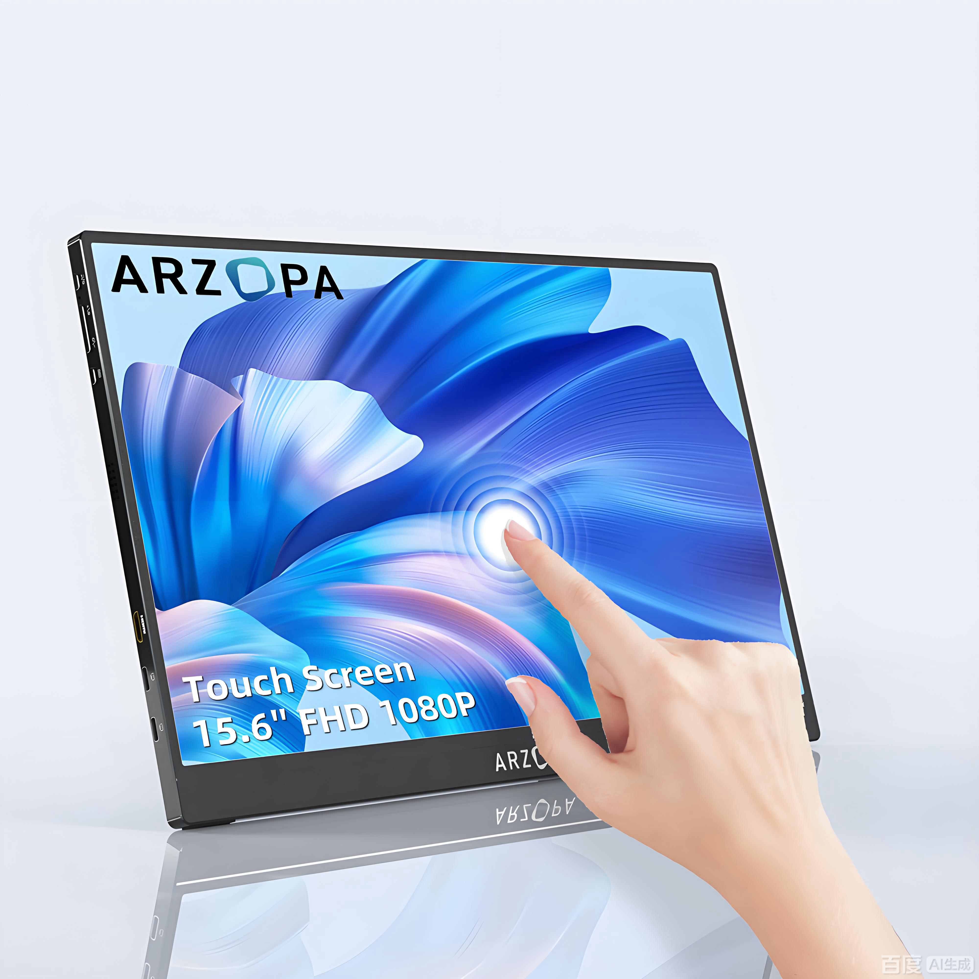 ARZOPA AR-A1T 15.6” Touch Screen Portable Monitor | FHD 1920*1080P | 60Hz | Type-C & HDMI
