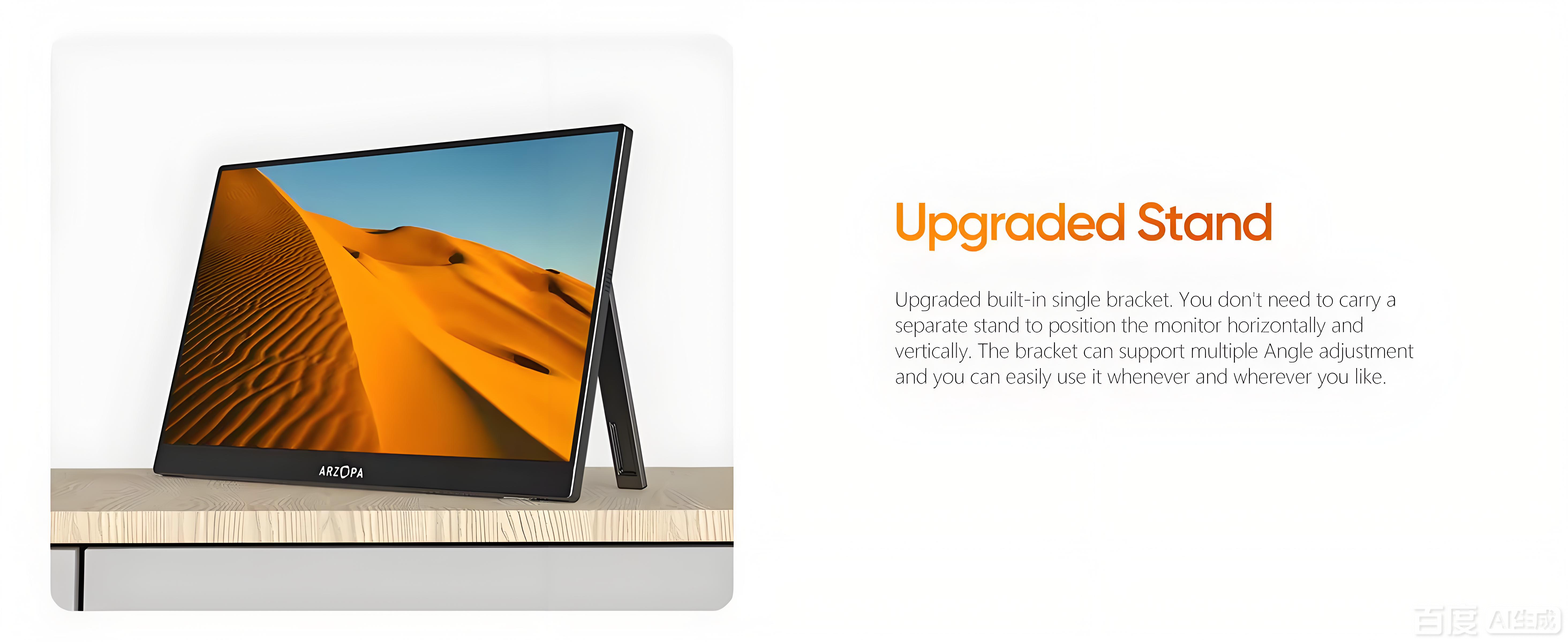 ARZOPA AR-A1T 15.6” Touch Screen Portable Monitor | FHD 1920*1080P | 60Hz | Type-C & HDMI
