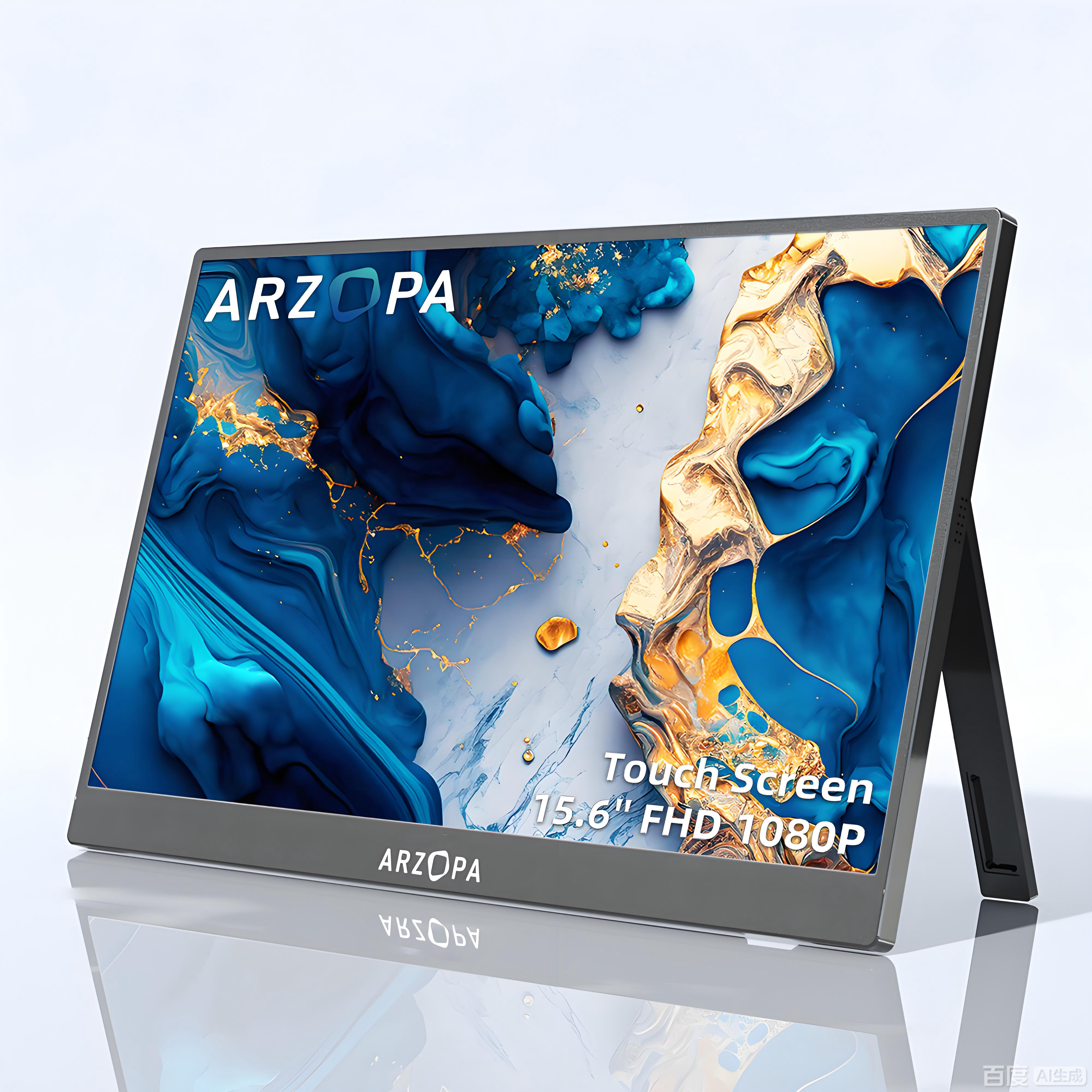ARZOPA AR-A1T 15.6” Touch Screen Portable Monitor | FHD 1920*1080P | 60Hz | Type-C & HDMI