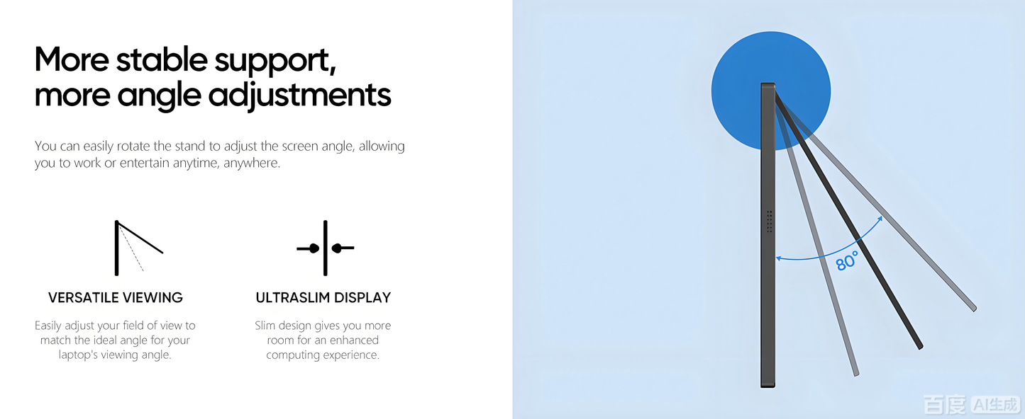 ARZOPA AR-Z1FC 16.1” 144Hz Portable Gaming Monitor | FHD 1920*1080P | 144Hz | Black