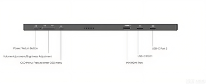 ARZOPA AR-Z1FC 16.1” 144Hz Portable Gaming Monitor | FHD 1920*1080P | 144Hz | Black