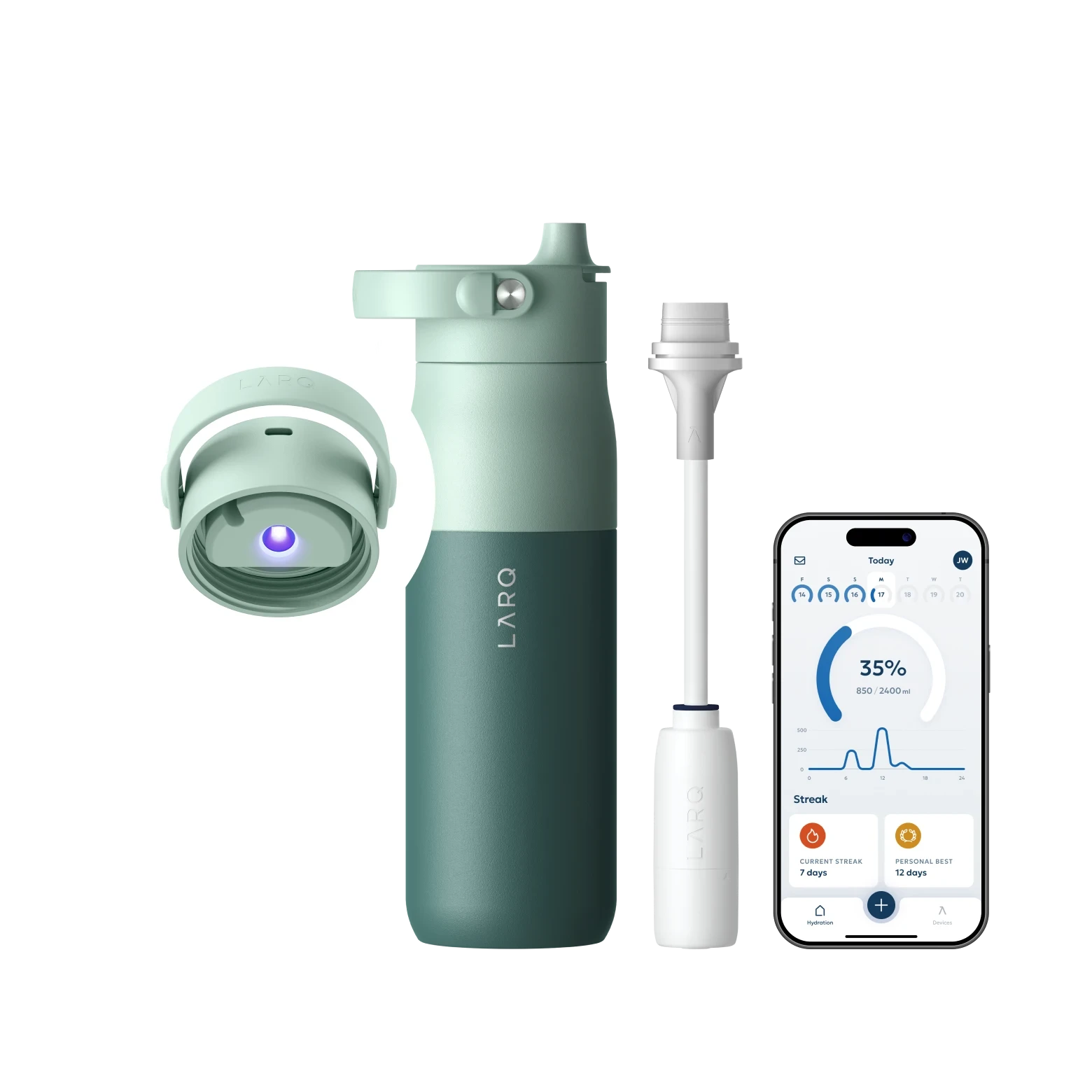 LARQ Bottle PureVis 2 Self-Cleaning 680mL & 1000mL