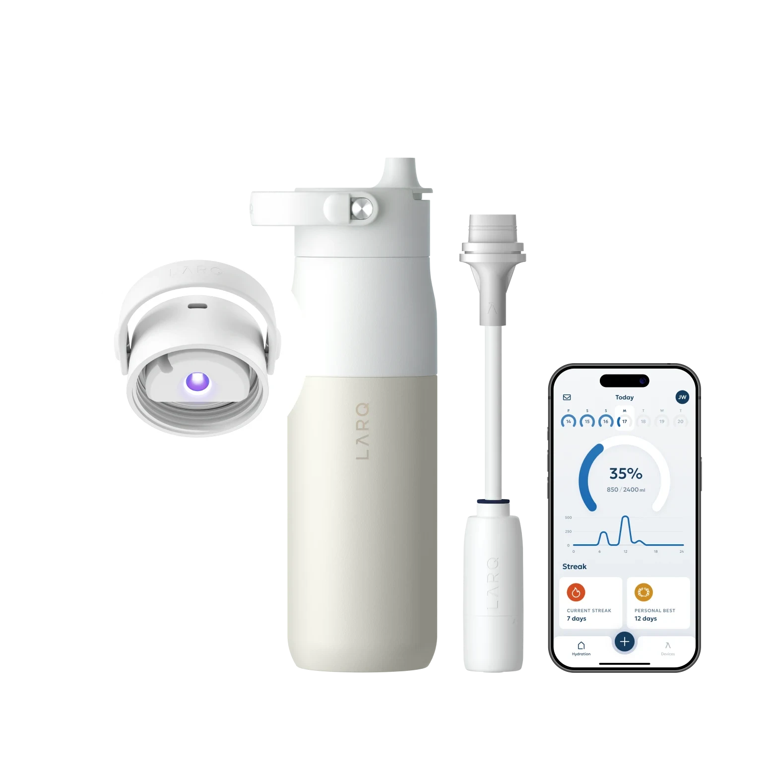 LARQ Bottle PureVis 2 Self-Cleaning 680mL & 1000mL