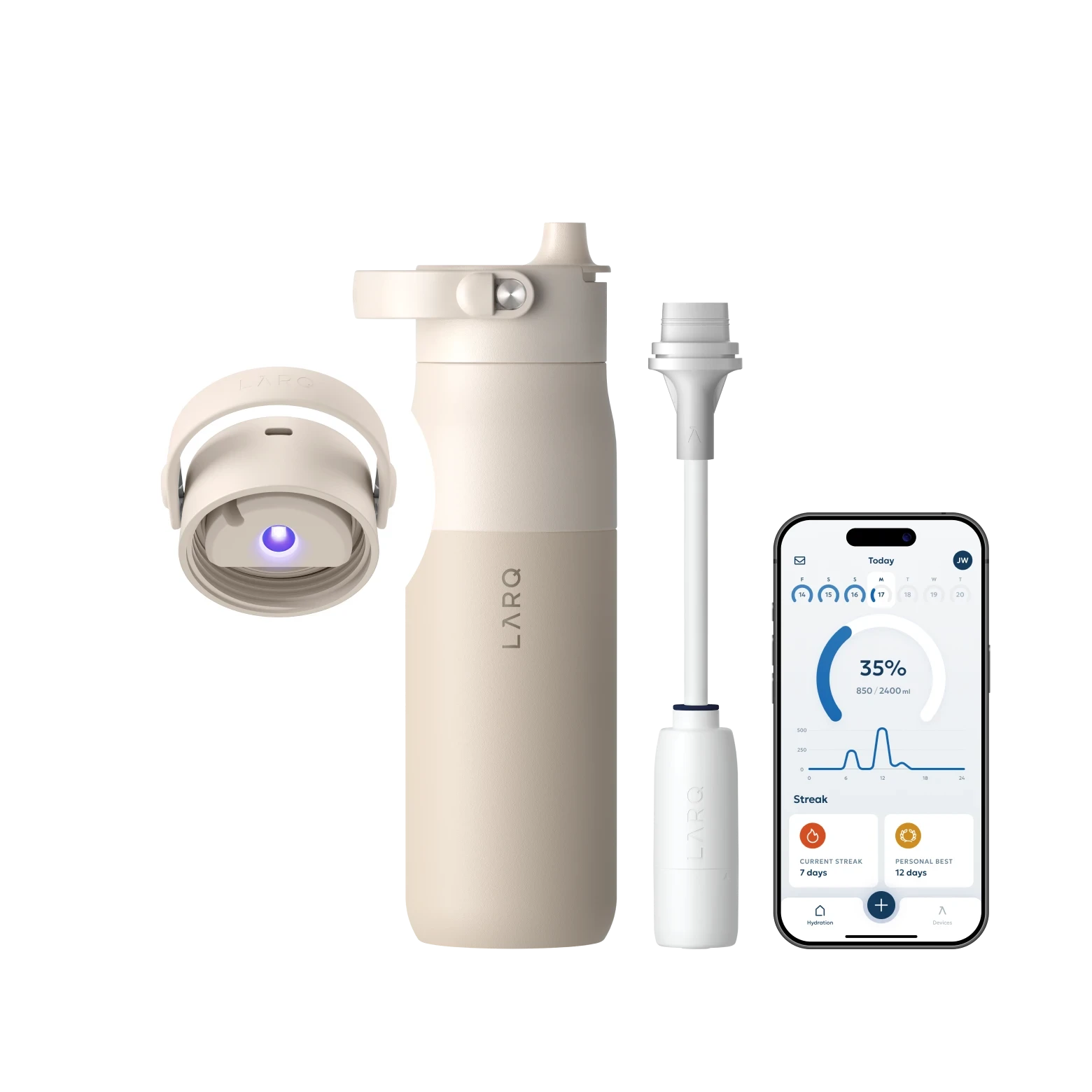 LARQ Bottle PureVis 2 Self-Cleaning 680mL & 1000mL