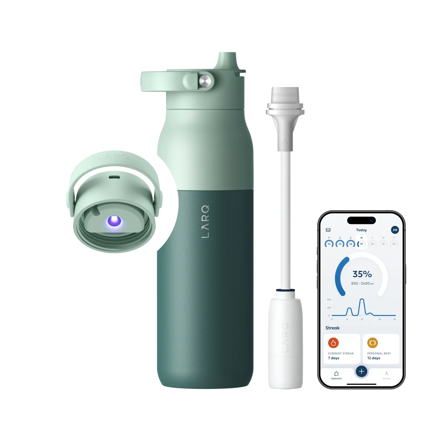 LARQ Bottle PureVis 2 Self-Cleaning 680mL & 1000mL