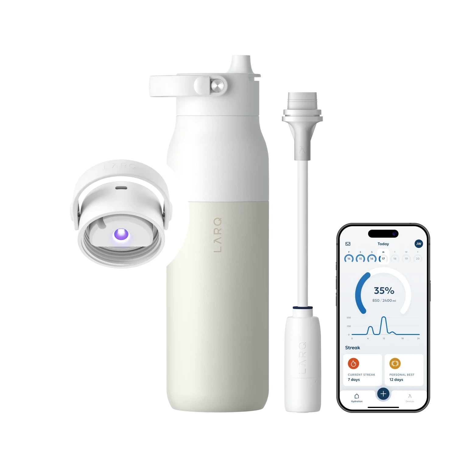 LARQ Bottle PureVis 2 Self-Cleaning 680mL & 1000mL