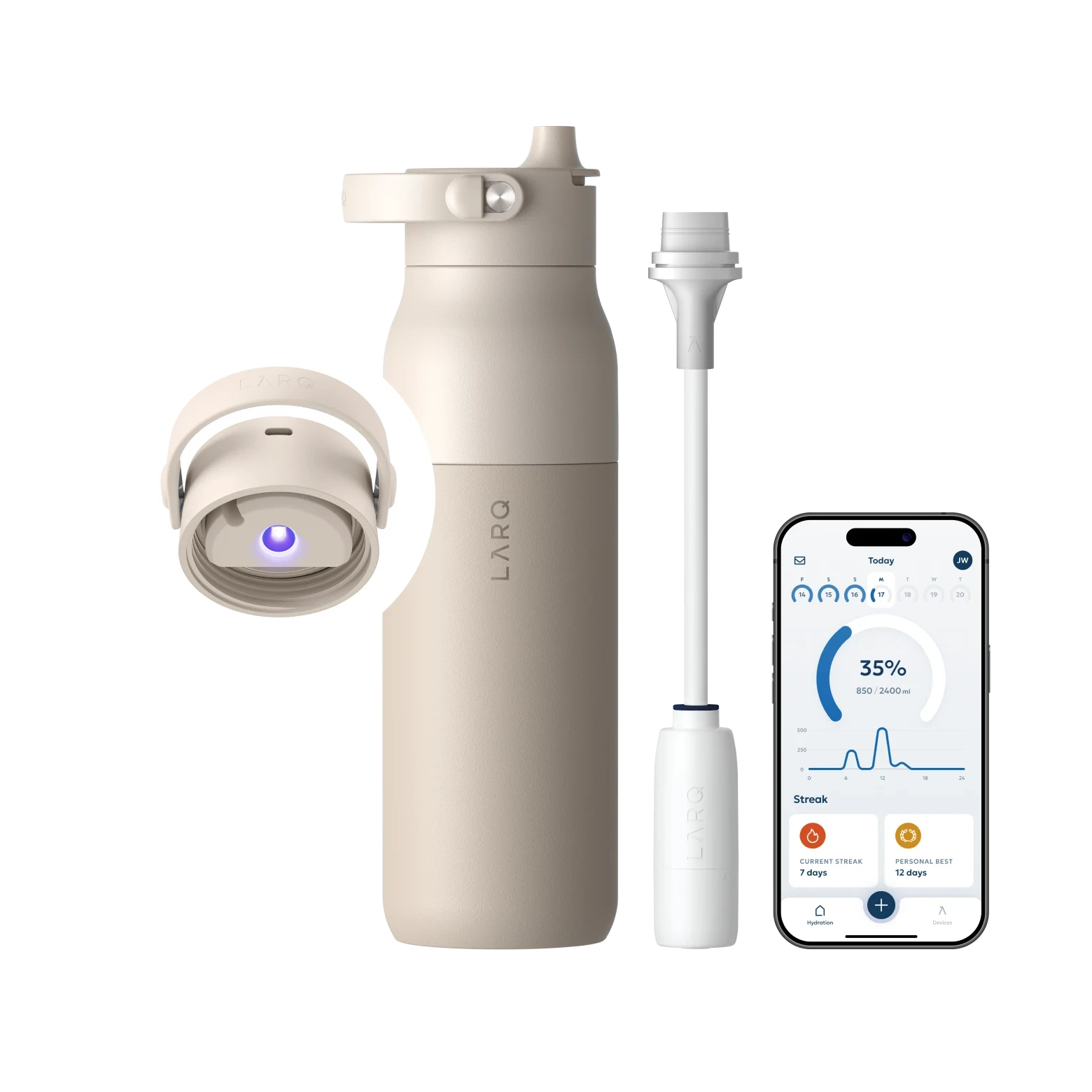 LARQ Bottle PureVis 2 Self-Cleaning 680mL & 1000mL