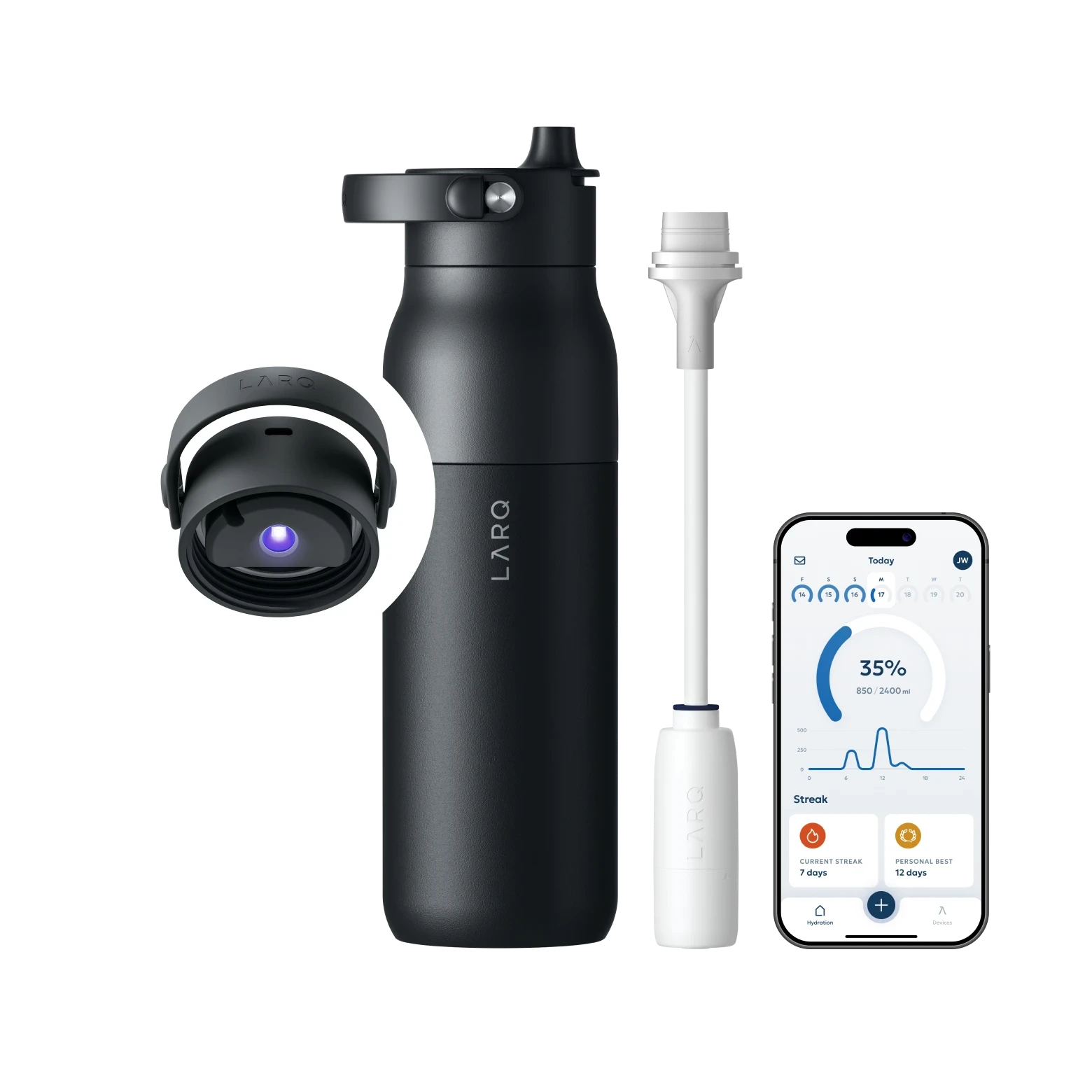 LARQ Bottle PureVis 2 Self-Cleaning 680mL & 1000mL