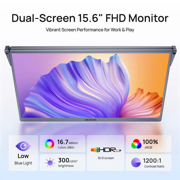 ARZOPA E1 Dual-screen portable monitor