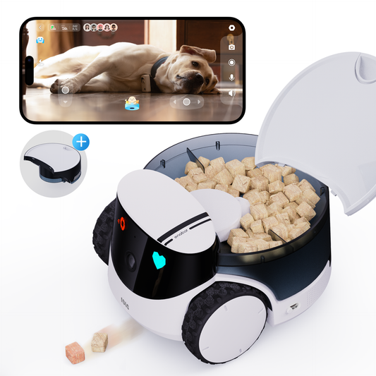 Enabot Rola PetPal Robot Pet Companion with Treat Dispenser