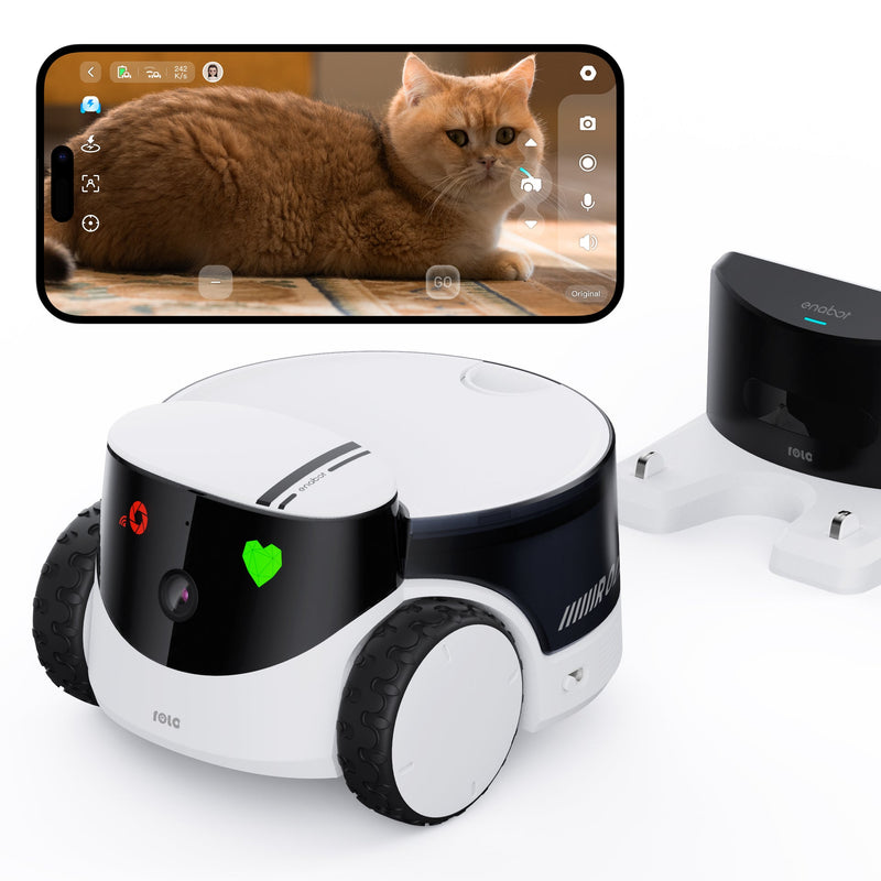 Enabot Rola PetPal Robot Pet Companion with Treat Dispenser