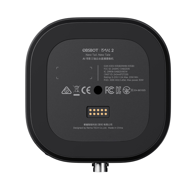 Obsbot Tail 2 AI-Powered Pan, Tilt & Zoom Broadcasting Camera