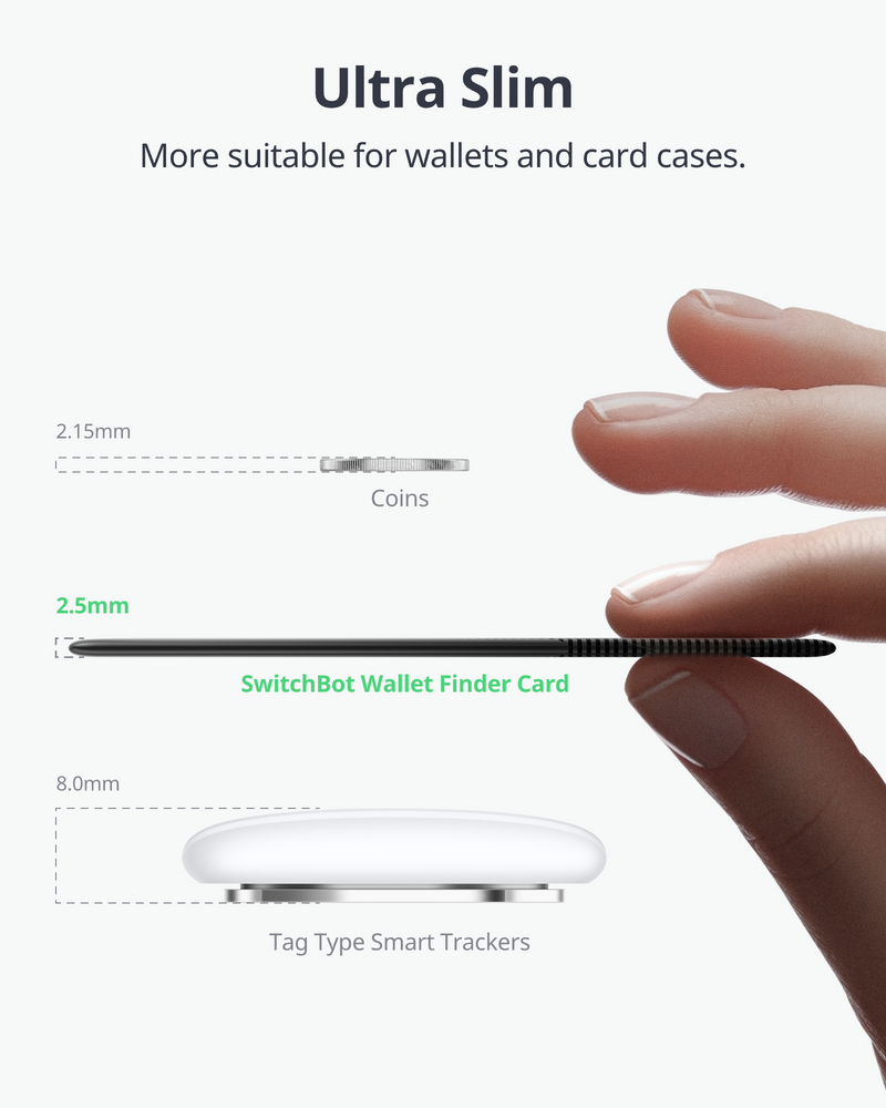 SwitchBot Wallet Finder Card (works with Apple Find My)