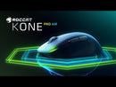 ROCCAT Kone Pro Air Performance Wireless Gaming Mouse with 19K DPI Optical Sensor, Aluminum Scroll Wheel & RGB Lights