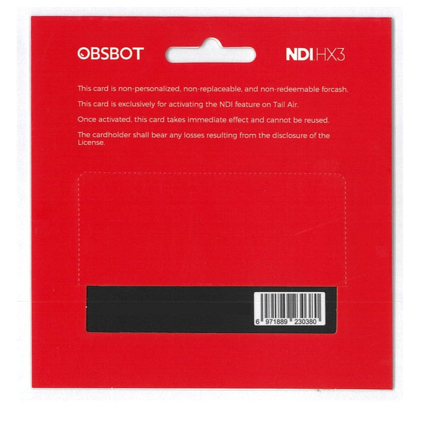 Obsbot Tail Air/Tail 2 NDI License Key