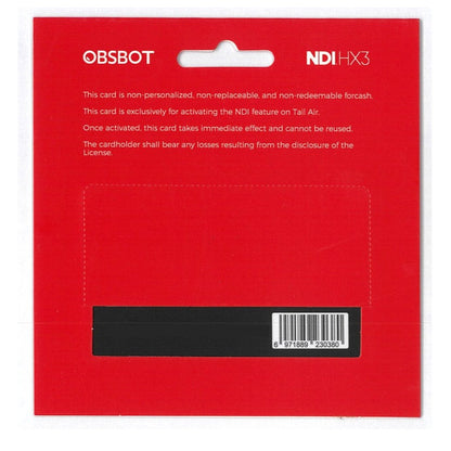 Obsbot Tail Air/Tail 2 NDI License Key