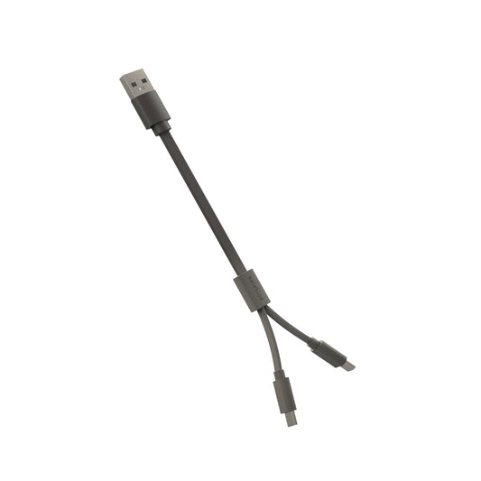 Pale Blue Replacement Micro USB Cable 2-to-1