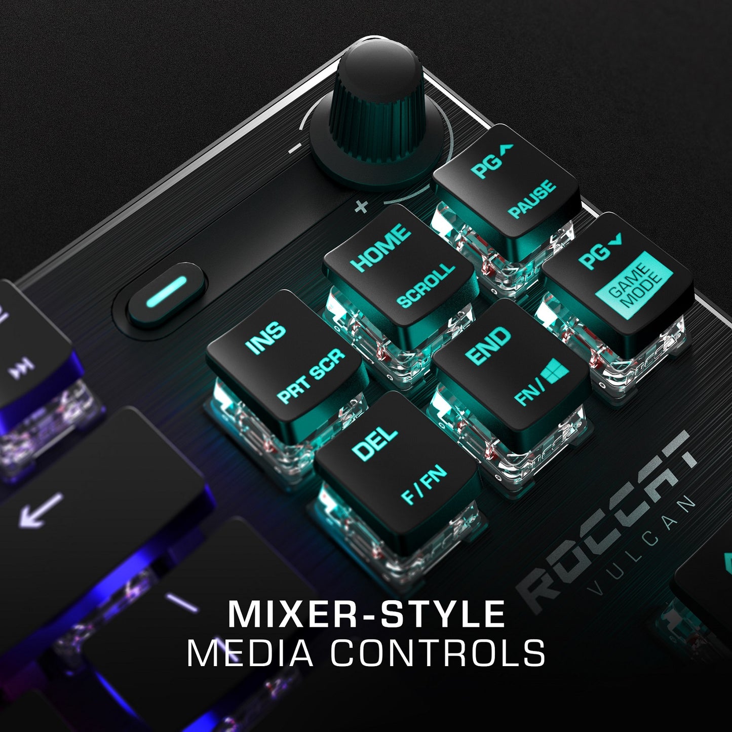 ROCCAT Vulcan TKL Tenkeyless Linear Mechanical Titan Switch Gaming Keyboard  - Black