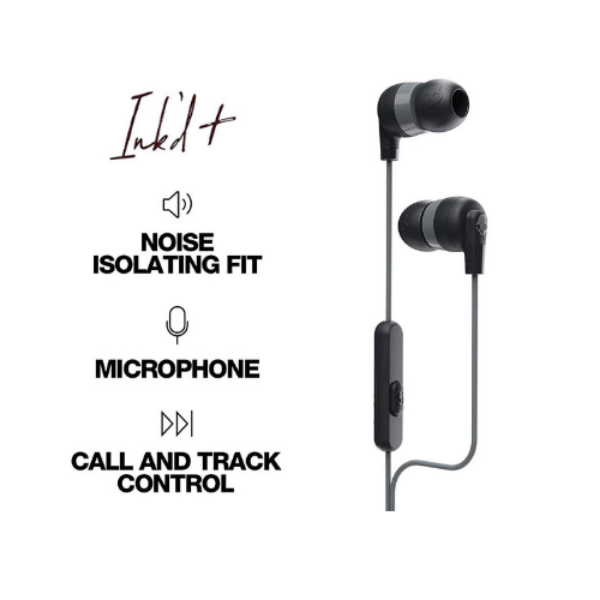 Skullcandy Ink'd+ In-Ear Earbuds With Mic