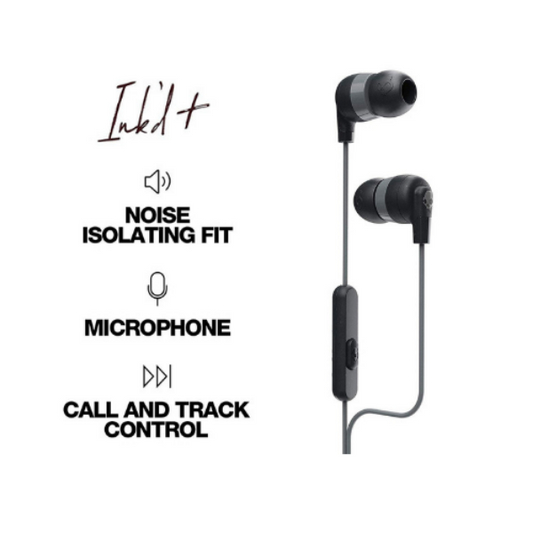 Skullcandy Ink'd+ In-Ear Earbuds With Mic