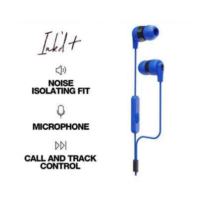 Skullcandy Ink'd+ In-Ear Earbuds With Mic