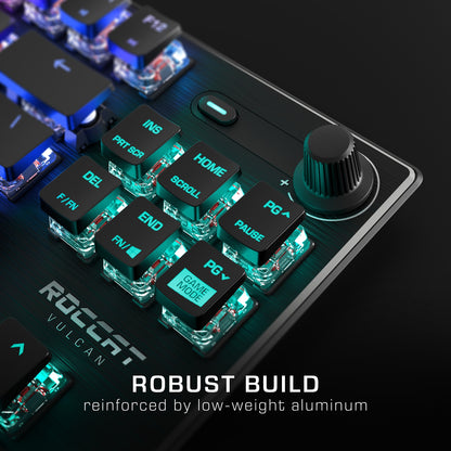 ROCCAT Vulcan TKL Tenkeyless Linear Mechanical Titan Switch Gaming Keyboard  - Black