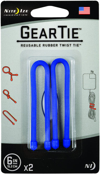 Nite Ize Gear Tie Reusable Rubber Twist Tie