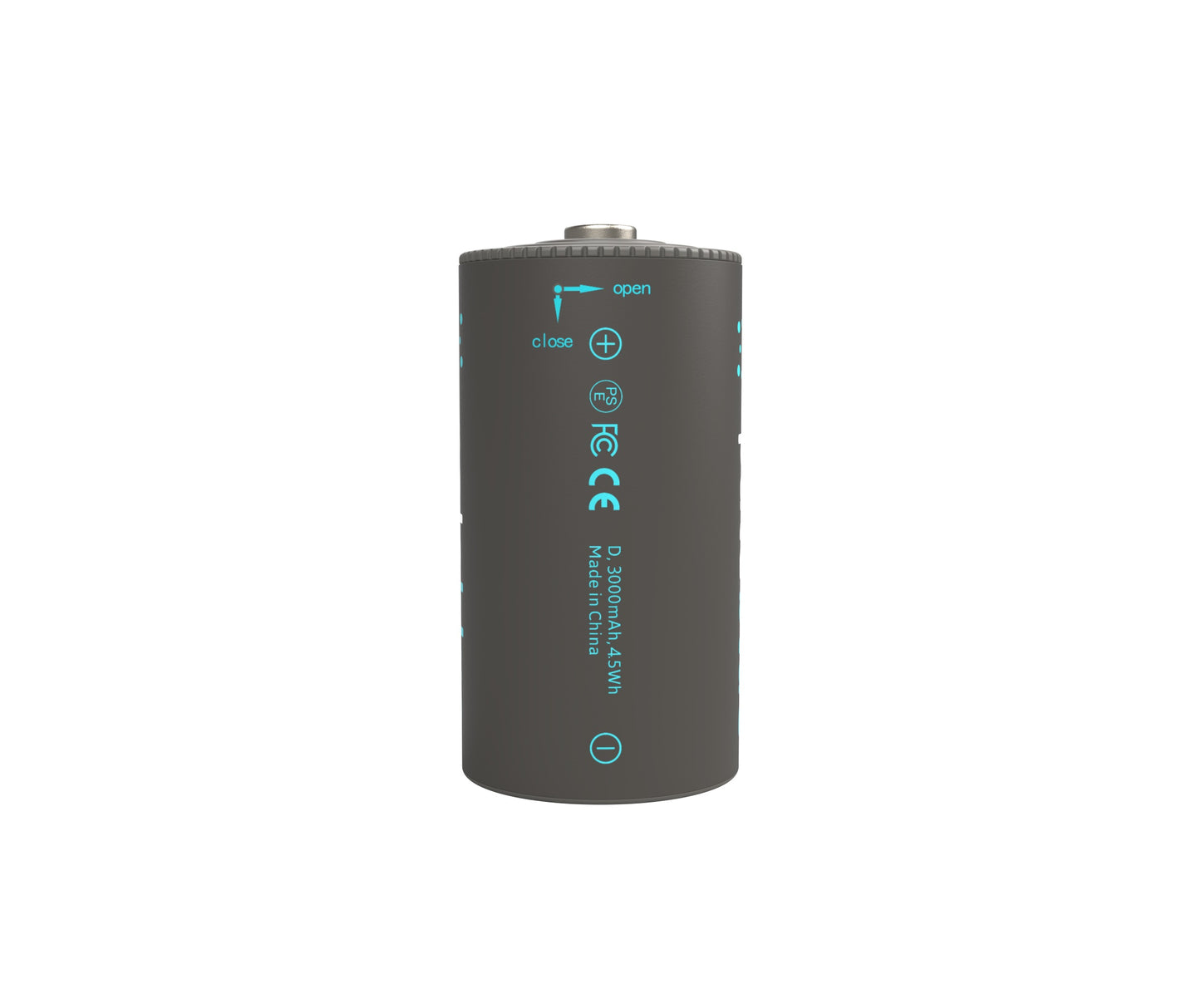 Pale Blue C USB Rechargeable Smart Batteries