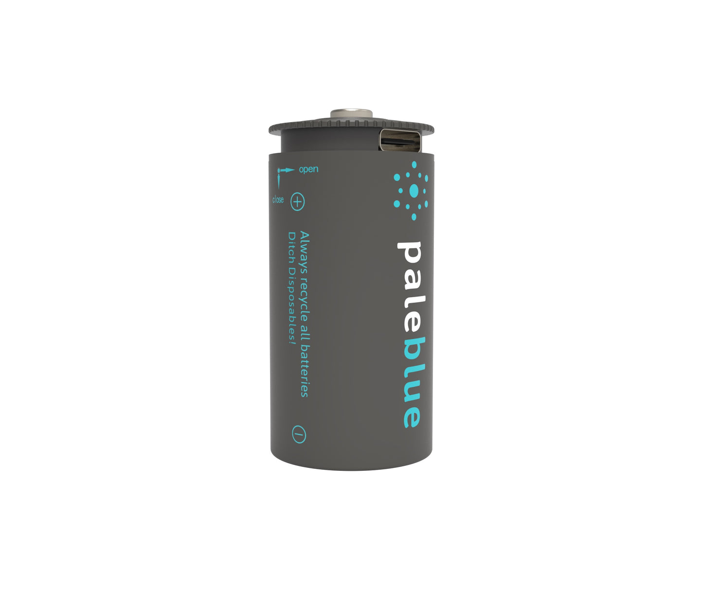 Pale Blue C USB Rechargeable Smart Batteries
