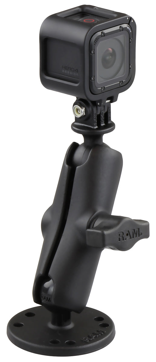 RAM® Drill-Down Mount with Universal Action Camera Adapter