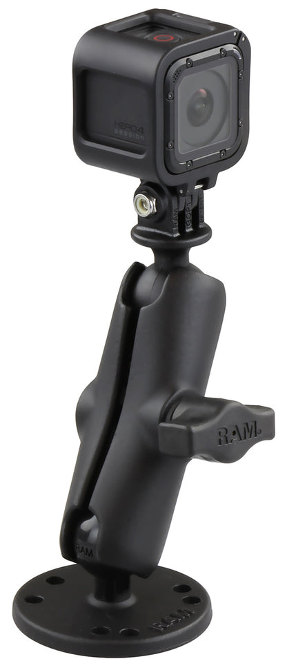 RAM® Drill-Down Mount with Universal Action Camera Adapter