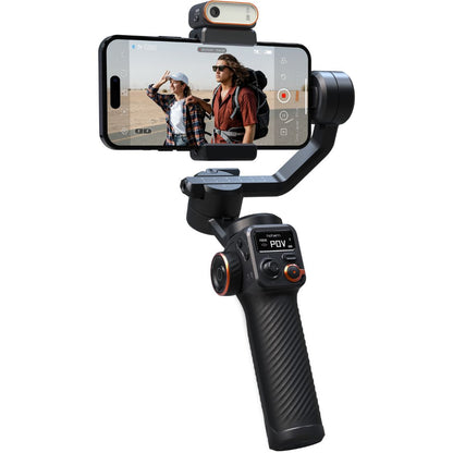 Hohem iSteady M6 Pro Kit 3-Axis Structure Smartphone Gimbal with Magnetic Fill light & Integrated with AI Tracking Module